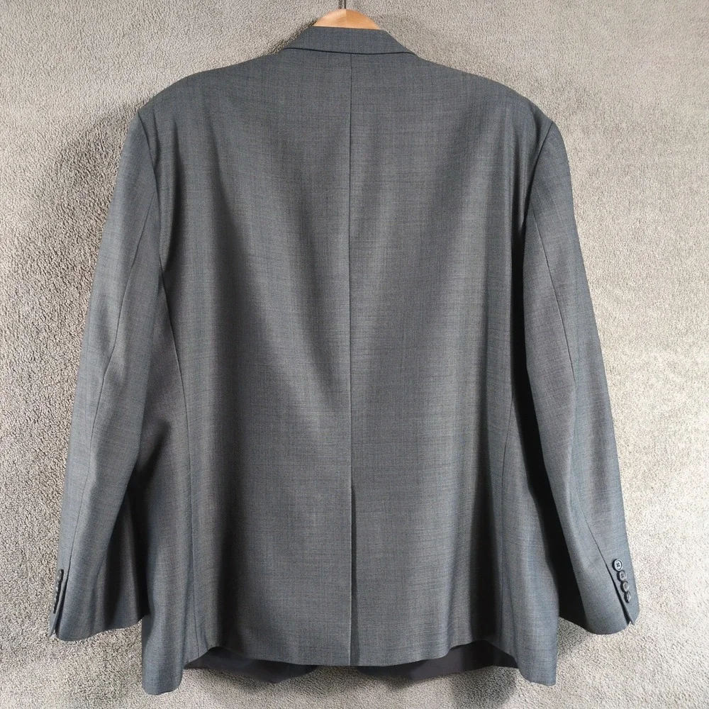 Lauren Ralph Lauren Men Gray Wool Blend‎ Suit Blazer Jacket 52R